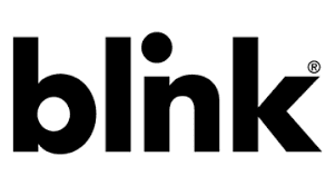 A black and white image of the blink logo.